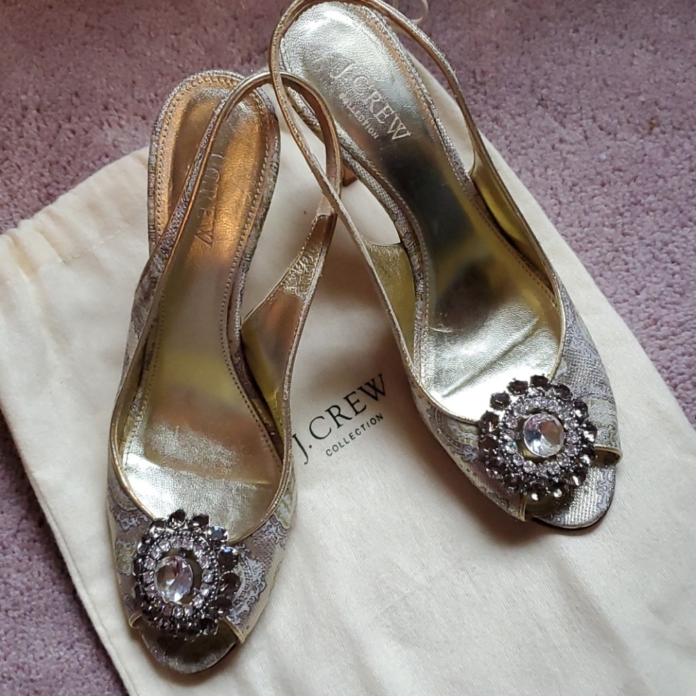 J. Crew Collection vintage heels wedding sz 7.5